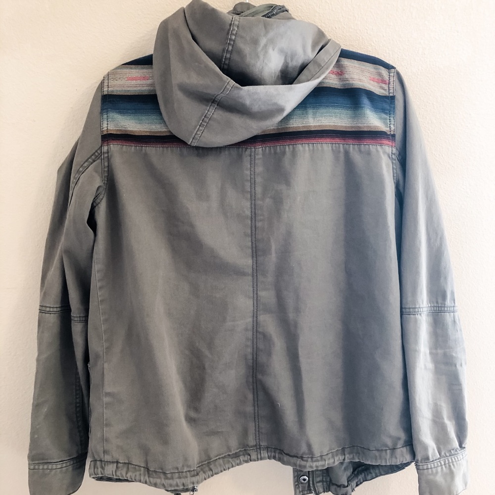 Roxy Army Green Utility Jacket - image 3